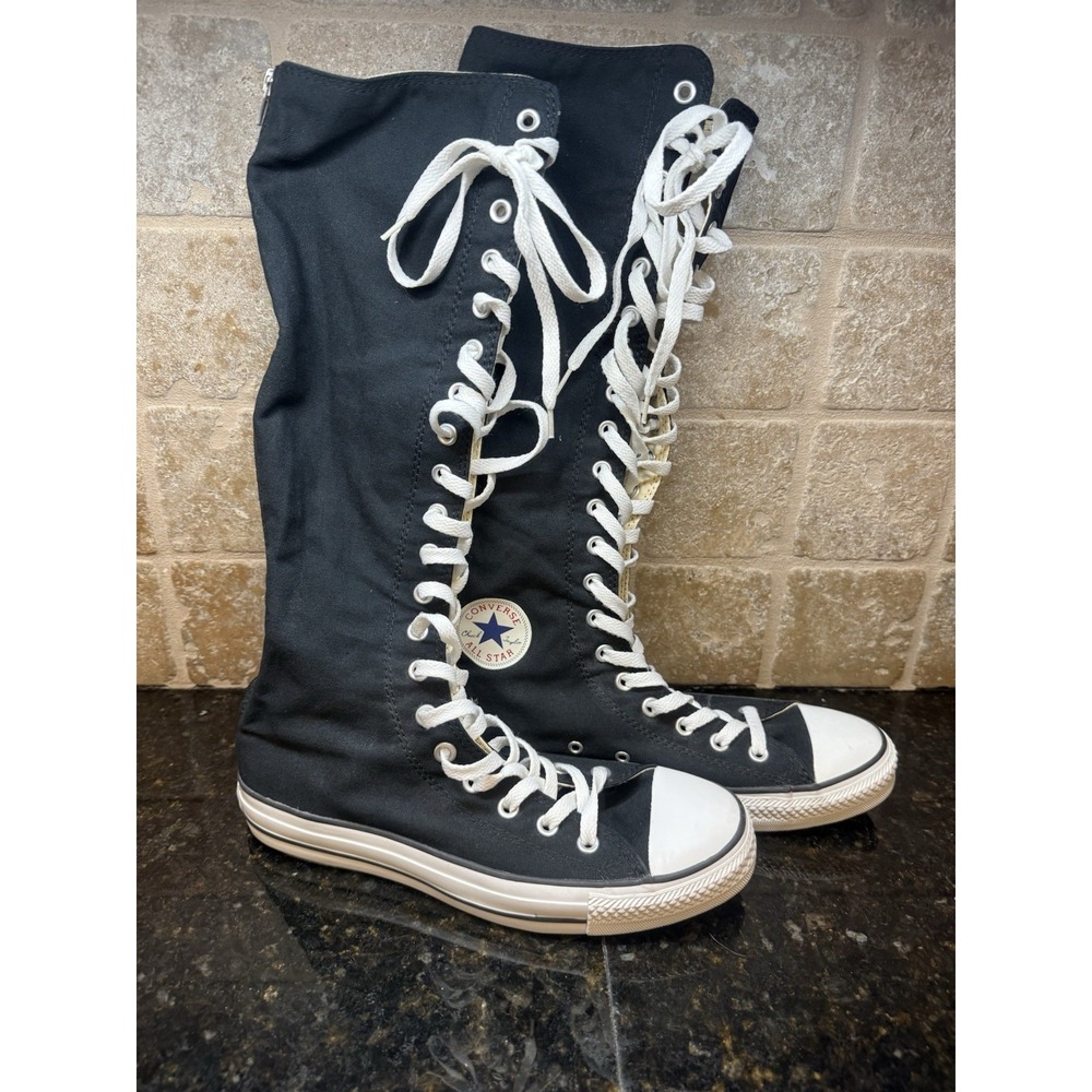 Converse All Star Chuck Taylor XX-HI Knee Black Women's 10/ Men's 8 EUC